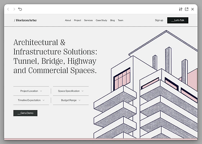 Architecture Website design agency website architect portfolio architecture website figma design figma designer figma website design landing page design in figma portfolio website real estate real estate website uiux uiux design web design