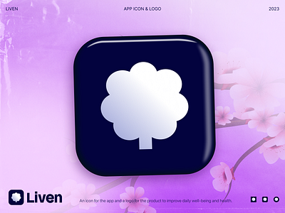 Liven - App Icon & Logo app icon design graphic graphic design ios konturpasha liven logo typography ui