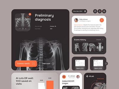 UX-UI for a Medical Product ✦ AILab design interface product service startup ui ux web website