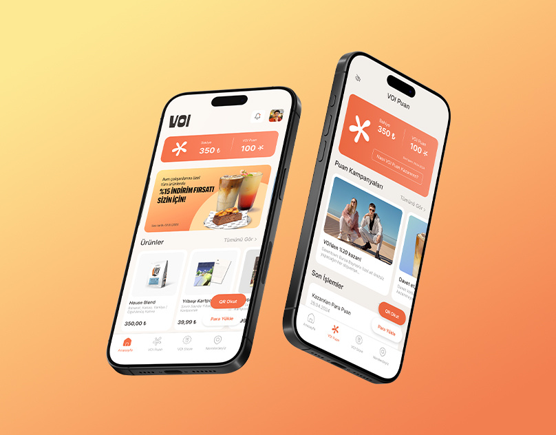 VOI Coffee App | UX / UI app design application design coffee figma mobile app ui design uiux user experience user interface web design
