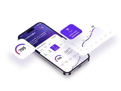 Credit Engine app mobile phone ui ux