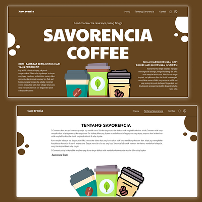 Savorencia Coffee Web Design branding graphic design ui