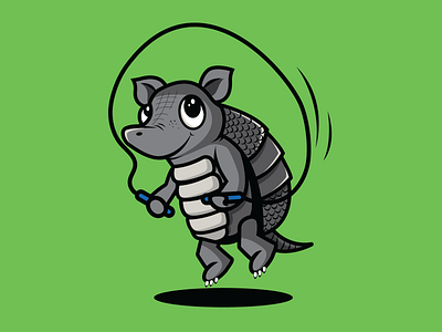 Armadillo Jump Rope armadillo dillo elementary elementary school fun hop jump jump rope jumprope mascot outdoor play playing recess