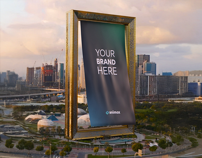 Dubai Frame | CGI (FOOH) 3d after effects animation blender cgi dubai dubai frame fooh frame poster vfx