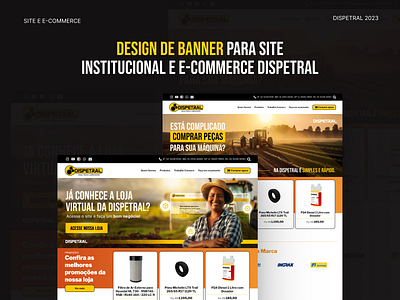 Design de banner para site institucional e e-commerce design graphic design ui visual design