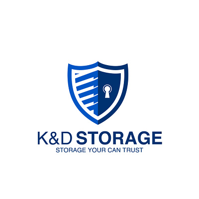 SAFE STORAGE LOGO blue logo branding design graphic design illustration lock logo lock shield logo logo branding logo design safety storage storage storage logo storage shield trend logo trending logo vector