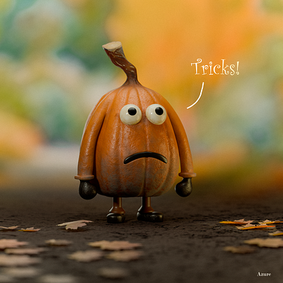 Pumpkin Boxer 3d 3d character autumn blender c4d halloween ip pumpkin rendering