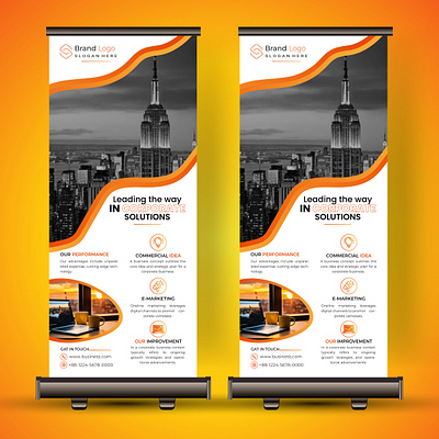 Corporate Rollup banner design roll