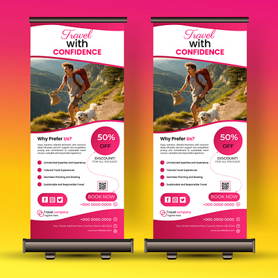 Travel Rollup Banner travel