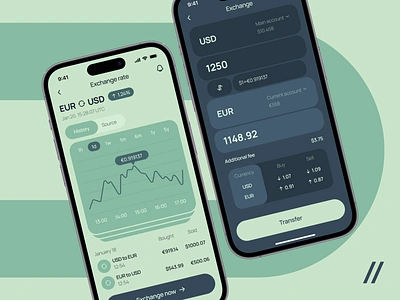 Currency Converter Mobile iOS App Design Concept android android design app app design concept app design template currency dashboard design finance finance app fintech interface ios ios design mobile mobile app mobile ui product design ui ux