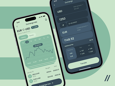 Currency Converter Mobile iOS App Design Concept android android design app app design concept app design template currency dashboard design finance finance app fintech interface ios ios design mobile mobile app mobile ui product design ui ux