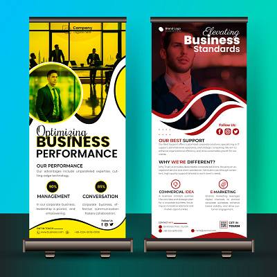 Business rollup banner design corporate