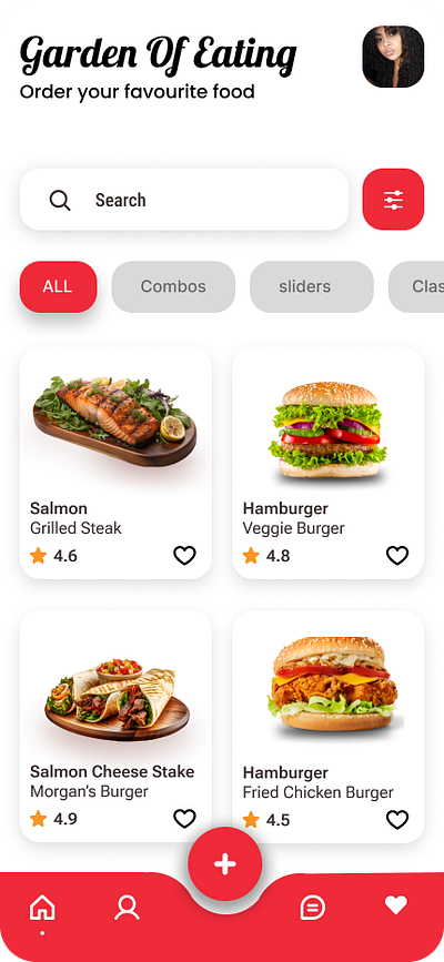 FOOD APP app design ui ux