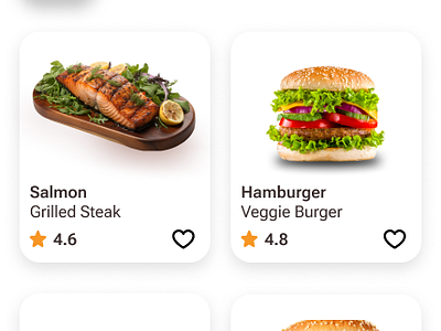 FOOD APP app design ui ux