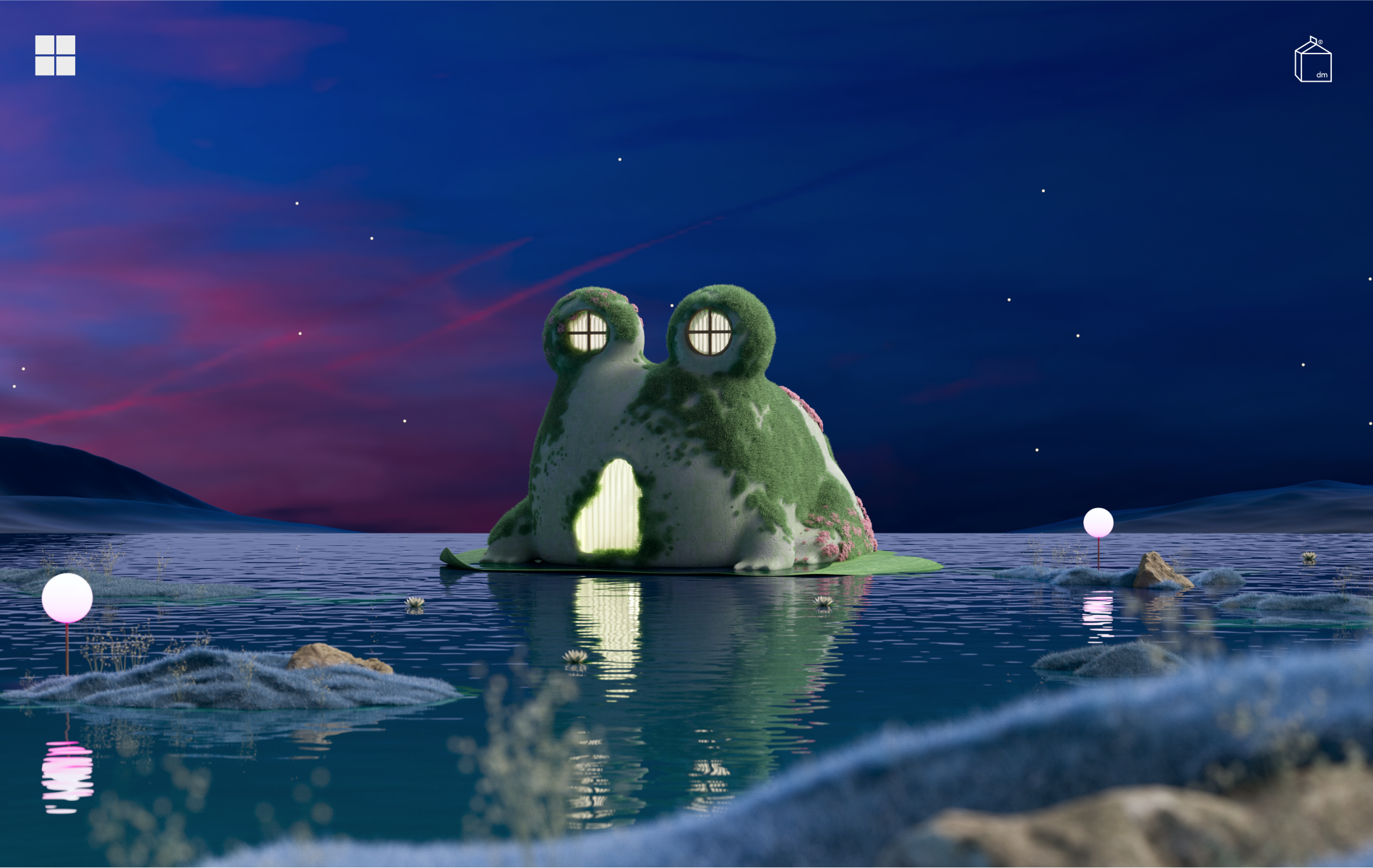 Design Milk Designer Desktop: November Feature 3d art direction c4d design microsoft ux wallpaper