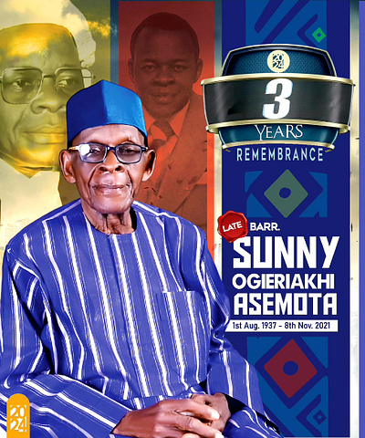 Barr. SUNNY - Remembrance Poster art barrister sunny design downsign graphic design illustration late poster remembrance banner sam omo