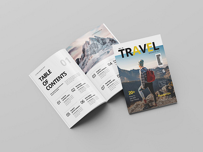 Travel Magazine Template a4 agency book branding brochure business design fashion graphic design illustration lookbook magazine magazine brochure photography portfolio print travel travel magazine winter magazine