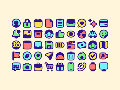 POP! - Fun, Colorful icons by Streamline branding colorful colors cute design flat fun icons illustration illustrator pop remix streamline ui vector web