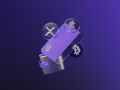 3D Illustration - Payment 3d icon 3d illustration blender brand identity branding fintech payment purple