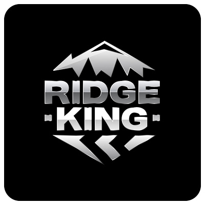 Ridge King Offroad Logo Design graphic design logo logo concept logo design logo idea logo presentation logos mountain logo offroad logo ridge king logo ridge logo