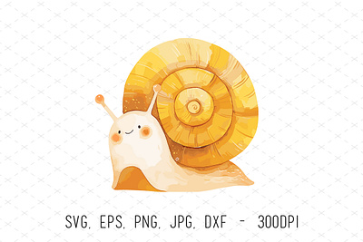 Woodland Snail Illustration animals art cute graphic design illustrations kids nursery snail vector woodland