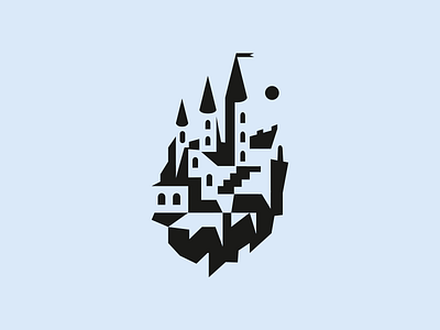 Halloween Castle ▲ belcdesign blocks castle geometric hallowen illustration patrybelc vectors