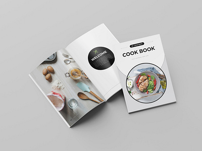 Cookbook & Recipe Book Template book branding brochure brochure layout company profile cook cook book cooking magazine graphic design layout magazine modern portfolio project proposal proposal recipe book ricipe simple