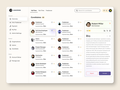 Resource Hunting Dashboard UI candidate list dashbaord dashboard design dashboard with ai design digital product design flat freelancer hr management job candiidate microsoft minimal minimal dashboard product design resource hunting trending dashboard ui user experience user interface ux