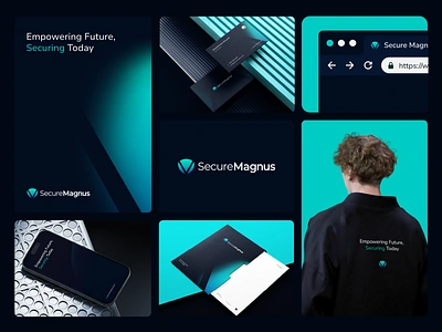 SecureMagnus Brand Identity aibrain artificialinteligence branding brandingstrategy brandingstudio cybersecurity designgrafico digitalsecurity futaristic graphic design identity logodesign logoinspiration logotype minimal shield shieldlogo tech logo technology