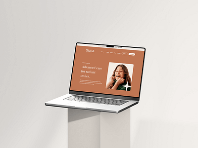 Aura – Elevating Cosmetic Dentistry - Website Design branding clinic dentist dentistry design graphic design health healthcare landing page landingpage logo medical medicine mobile stationary ui ux web web design website