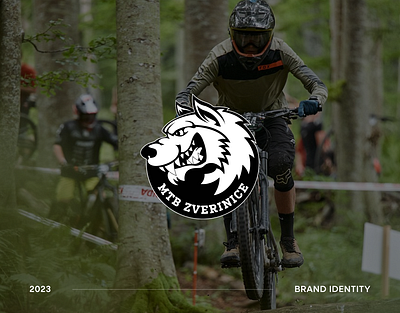 MTB Zverinice | Brand Identity Design brand identity branding clean logo design graphic design illustrative logo logo logo redesign mascot logo mountain bike wolf logo