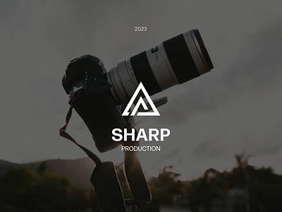 Sharp Production | Brand Identity Design brand design brand identity branding clean logo design graphic design logo logo mark logo process photography production production logo videography