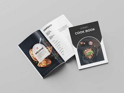 Cook Book & Recipe Book Template agency brochure brochure template clean cook book cooking design editorial graphic design layout lookbook magazine new portfolio print recipe recipe book template