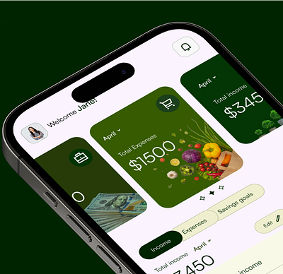 Budgeting app Mobile UI design app design budgeting app fintech mobile app design mobile design ui ui design