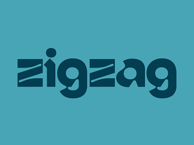 Zigzag Logo-type logo logotype type typedesign typography zigzag