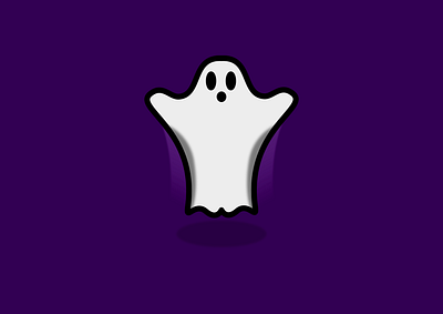 Happy Halloween! art boo cold colors dark ghost halloween happy illustration purple scary shapes spooky