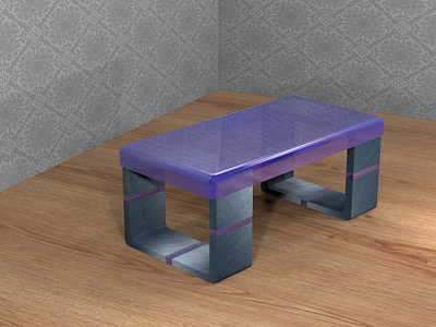 Cloud table 3d graphic design house interior tables