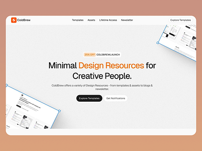 СoldBrew - Web Design agency design design agency design platform home page landing landing page minimal online platform platform product product design service service design startup ui user experience ux web app web design