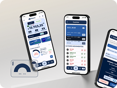 Diseño UX/UI - Banco Macro android app figma mobile ui