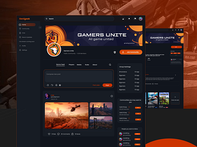 Gamers Dashboard Exploration design typography ui ux