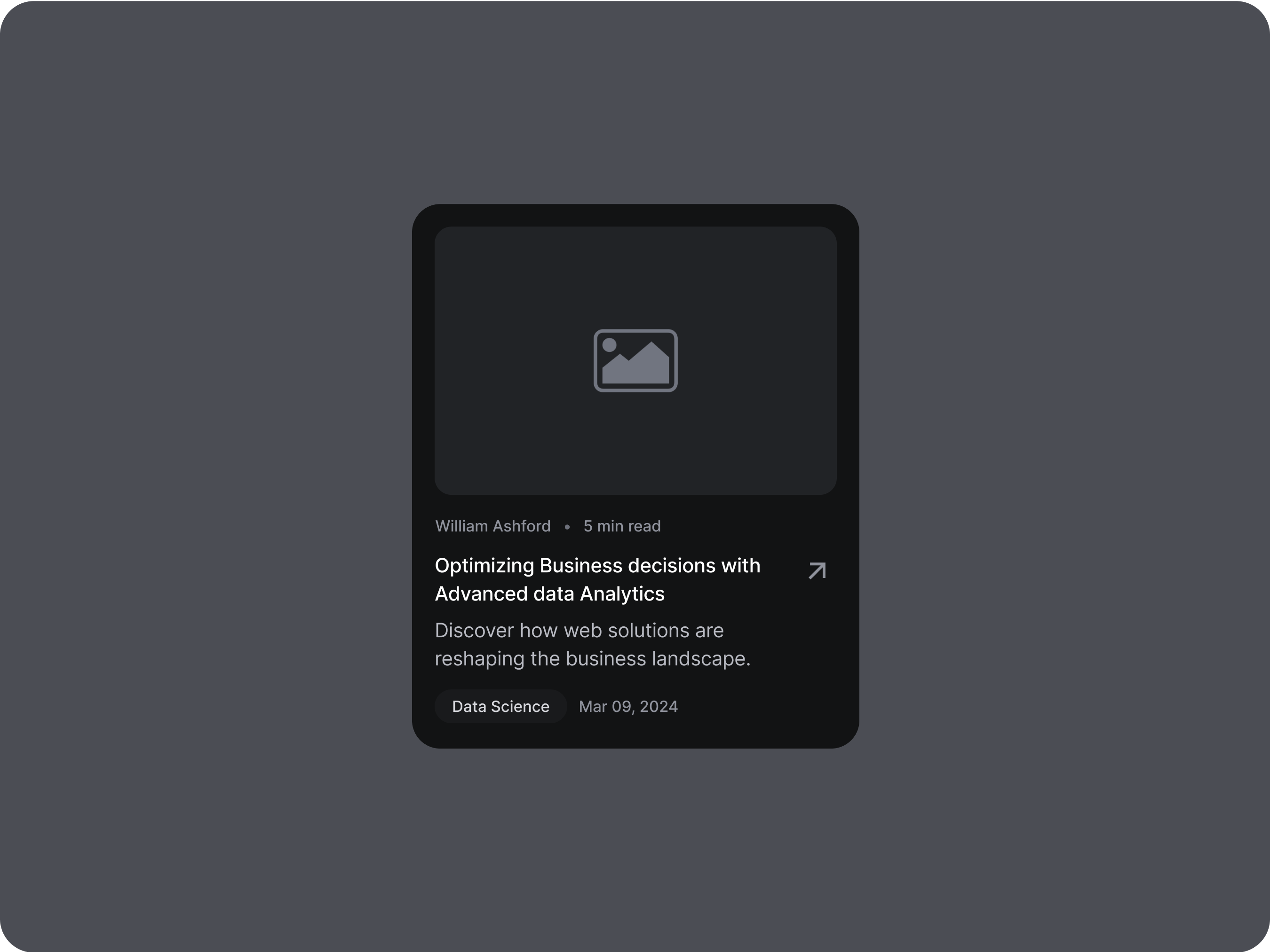 Blog Cards Dark Mode - SquareUi blog card design system figma product design ui ux web design