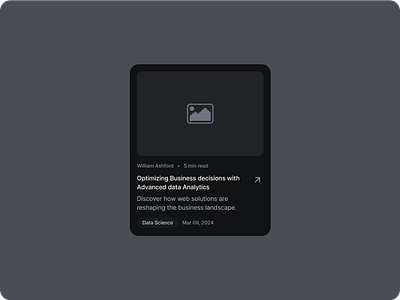 Blog Cards Dark Mode - SquareUi blog card design system figma product design ui ux web design