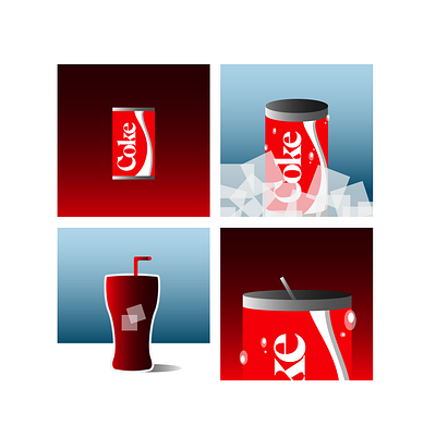 Coke Grid branding coca cola coke illustration storyboard