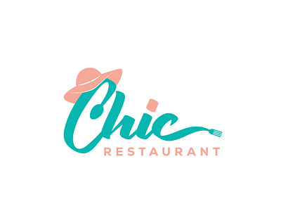 Chic Restaurant Logo Design 3d animation branding floppy hat graphic design logo logos restaurant restaurant logo ui