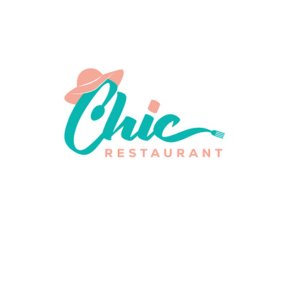 Chic Restaurant Logo Design 3d animation branding floppy hat graphic design logo logos restaurant restaurant logo ui