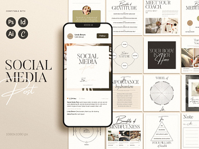 Social Media Post Design branding canva template creative digital template editable facebook post graphic design illustration indesign template instagram post logo marketing kit minimalist design pitch deck post project proposal social media stories vector web design