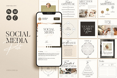 Social Media Post Design branding canva template creative digital template editable facebook post graphic design illustration indesign template instagram post logo marketing kit minimalist design pitch deck post project proposal social media stories vector web design