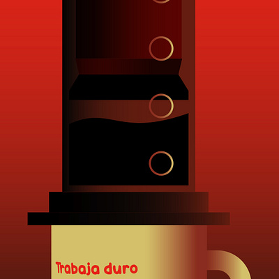 Morning Process aeropress coffee illustration