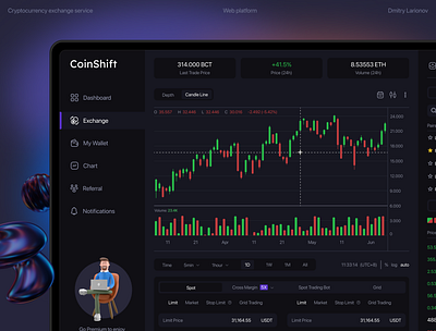 Crypto exchange service crm crypto cryptoapp cryptodashboard design financeapp product design saas tradingui ui ui design ux ux design uxui web design web platform webappdesign