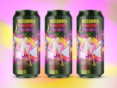 Sahti - Beer Label Packaging Design beer art beer design beer designer beer label beverage branding brewery craft beer design illustration label designer mystic mystical neon package packaging packaging designer photoshop surreal trippy